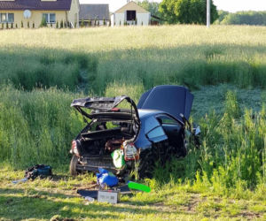 Czechowizna. Wypadek na DK 65. Zderzenie hondy z toyotą