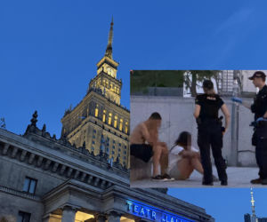 Tańczył na murku przed Pałacem Kultury. Chwilę później spadł z 10 metrów