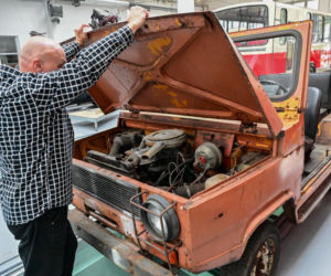 Prototyp terenowego Poloneza w Muzeum Techniki i Komunikacji w Szczecinie
