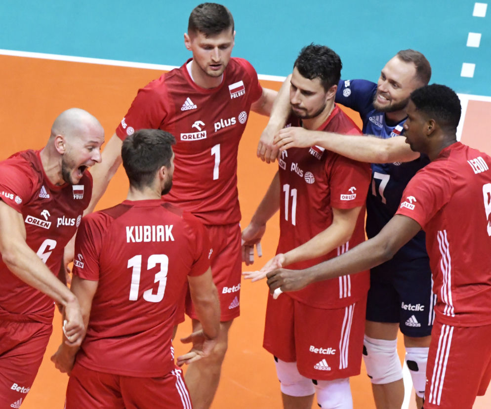 Siatkówka, mistrzostwa Europy, ME 2021, Polska - Serbia, siatkarze, Fabian Drzyzga, Piotr Nowakowski, Wilfredo Leon, Paweł Zatorski, Bartosz Kurek, Michał Kubiak