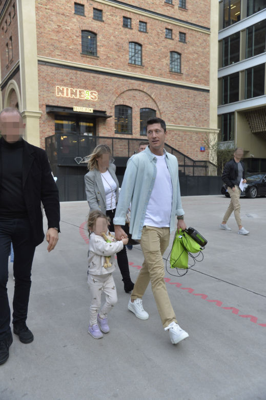 Robert Lewandowski w restauracji Nine's