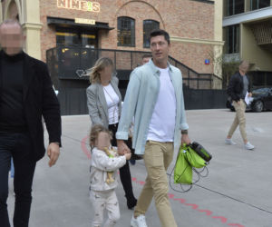 Robert Lewandowski w restauracji Nine's
