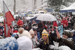 Powitanie Kacpra Tomasiaka w Bystrej 18.02.2026