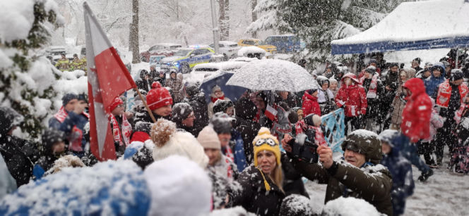 Powitanie Kacpra Tomasiaka w Bystrej 18.02.2026