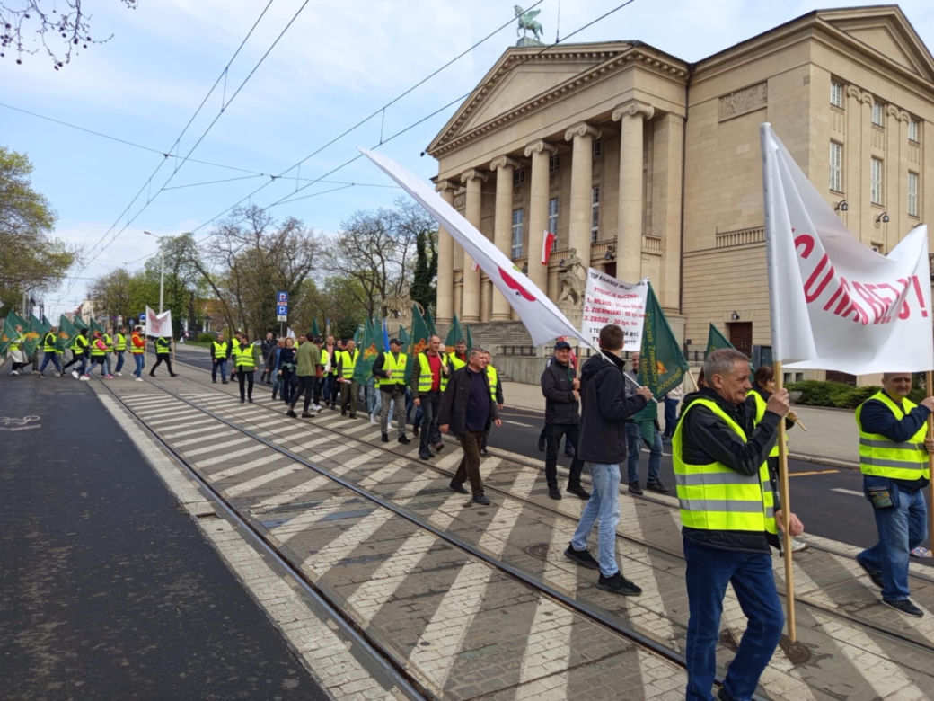 Protest rolników w Poznaniu. 14.04