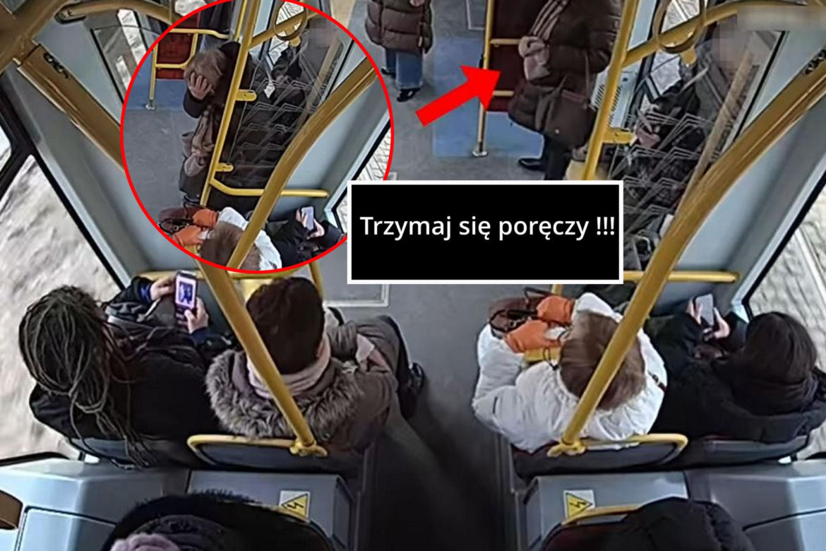 Szokujące sceny z tramwaju w Warszawie. Opublikowano właśnie nagranie. „Trzymaj się mocno”