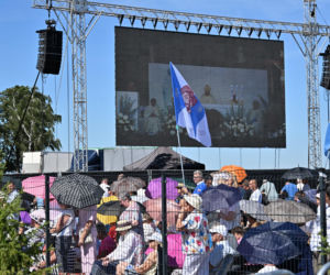 Poświęcenie pomnika Matki Boskiej w Konotopiu
