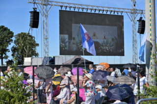Poświęcenie pomnika Matki Boskiej w Konotopiu