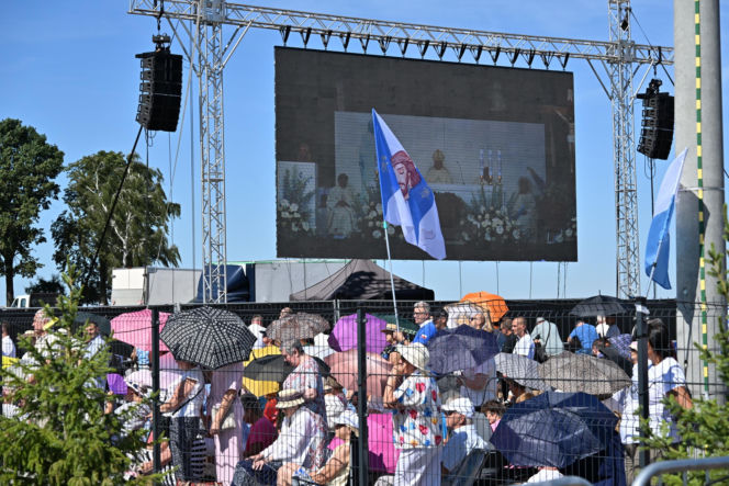 Poświęcenie pomnika Matki Boskiej w Konotopiu