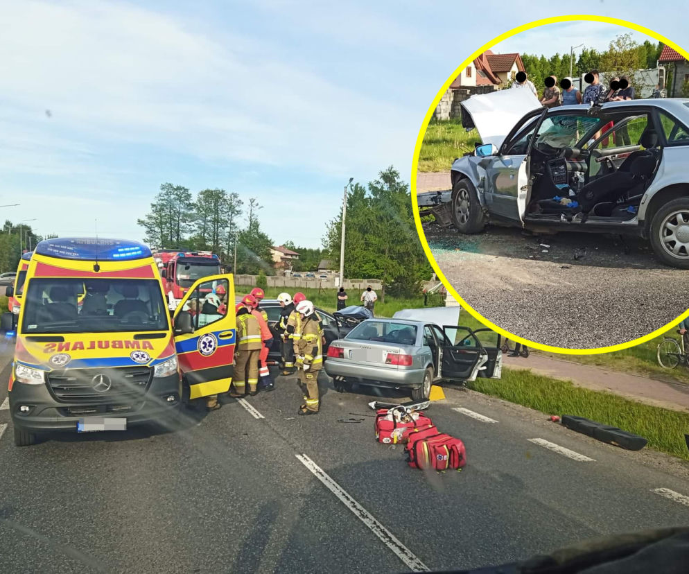 Radom. Kierowca audi nie żyje! Huknął w niego 36-latek, który chciał uniknąć zderzenia z innym autem [ZDJĘCIA]