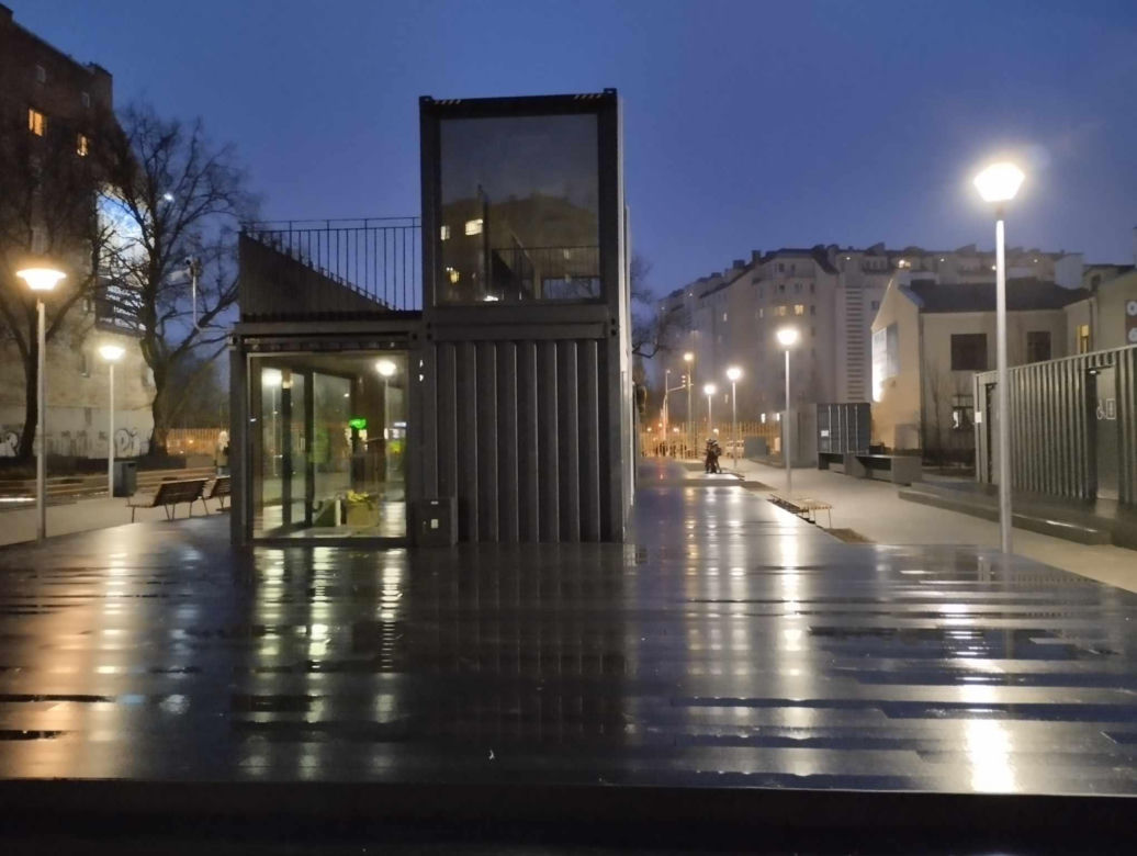 Centrum Lokalne Kamionek w Warszawie w miejscu dawnego bazaru Rogatka