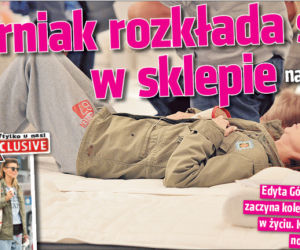 Górniak rozkłada się w sklepie 