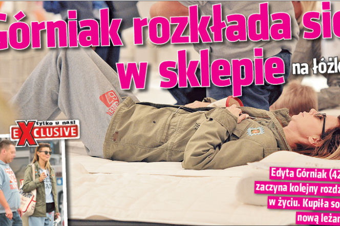 Górniak rozkłada się w sklepie 