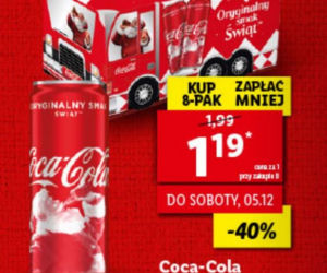 Lidl – SUPER RABATY! Coca-Cola - 1,19 zł/330 ml cena przy zakupie 6  