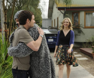 Wilfred. Ryan Newman (Elijah Wood), Jenna (Fiona Gubelman)