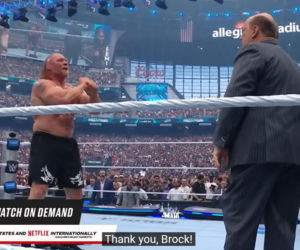 Brock Lesnar we łzach pożegnał się z kibicami