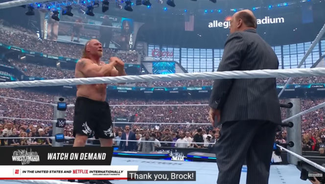 Brock Lesnar we łzach pożegnał się z kibicami