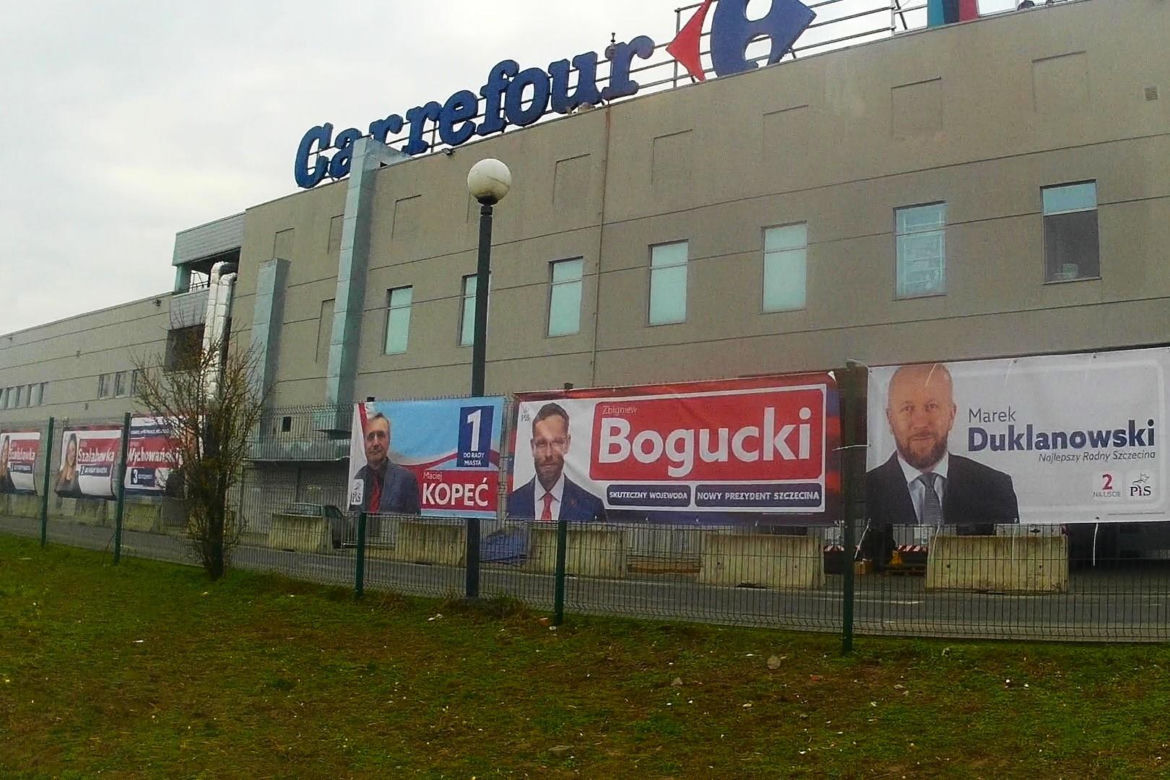 Przedwyborcza "baneroza" w Szczecinie