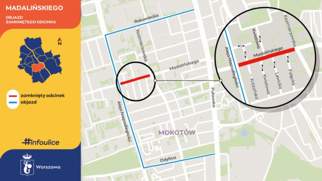 Na Madalińskiego wymienimy asfalt - ZDM Warszawa