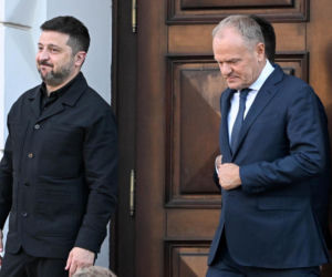 Wołodymyr Zełenski spotkał się z Donaldem Tuskiem