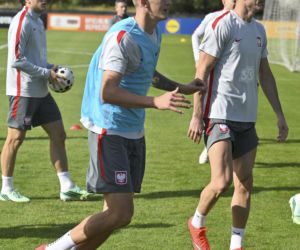 Reprezentacja Polski trenuje przed meczem Polska - Rumunia