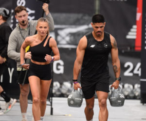 Anna Lewandowska z przystojnym Latynosem na zawodach Hyrox