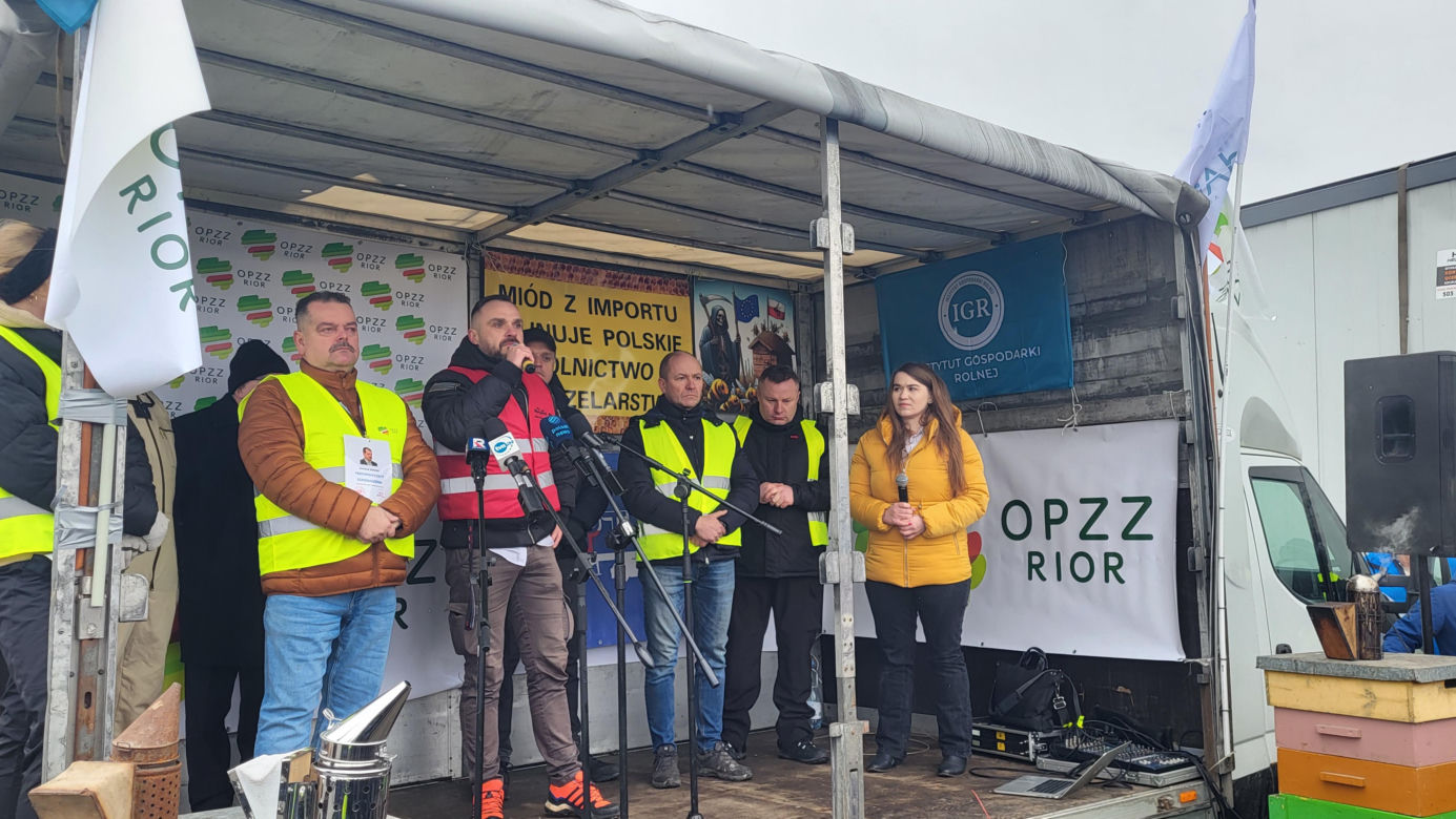Protest rolników Zdany- Zbuczyn 