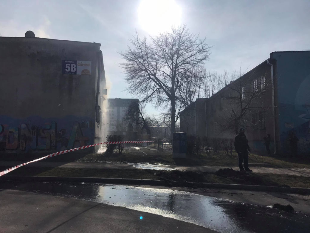 Pożar przy ul. Wrońskiej w Lublinie