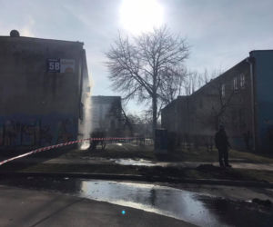 Pożar przy ul. Wrońskiej w Lublinie