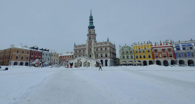 zima w Zamościu
