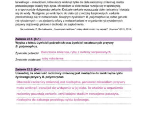 Odpowiedzi do arkusza maturalnego CKE - biologia rozszerzona 2026