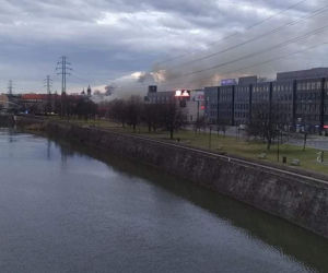 Potężny pożar w centrum Krakowa