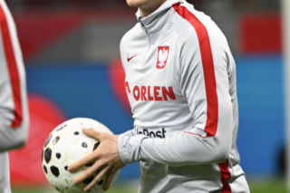 Trening reprezentacji Polski w Warszawie przed meczem z Albaną