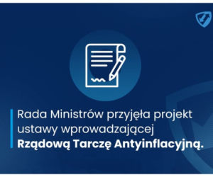 Tarcza Antyinflacyjna przejęta przez rząd