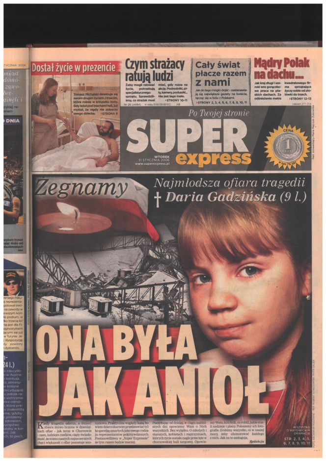 Katastrofa hali MTK w Katowicach. Materiały archiwalne