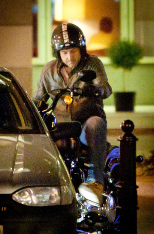 Hubert Urbański na motorze