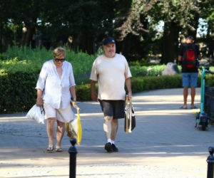 Marian Lichtman na plaży