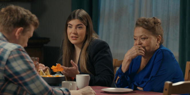 Barwy szczęścia odc. 3371. Lucyna (Grażyna Zielińska), Agata (Natalia Zambrzycka)