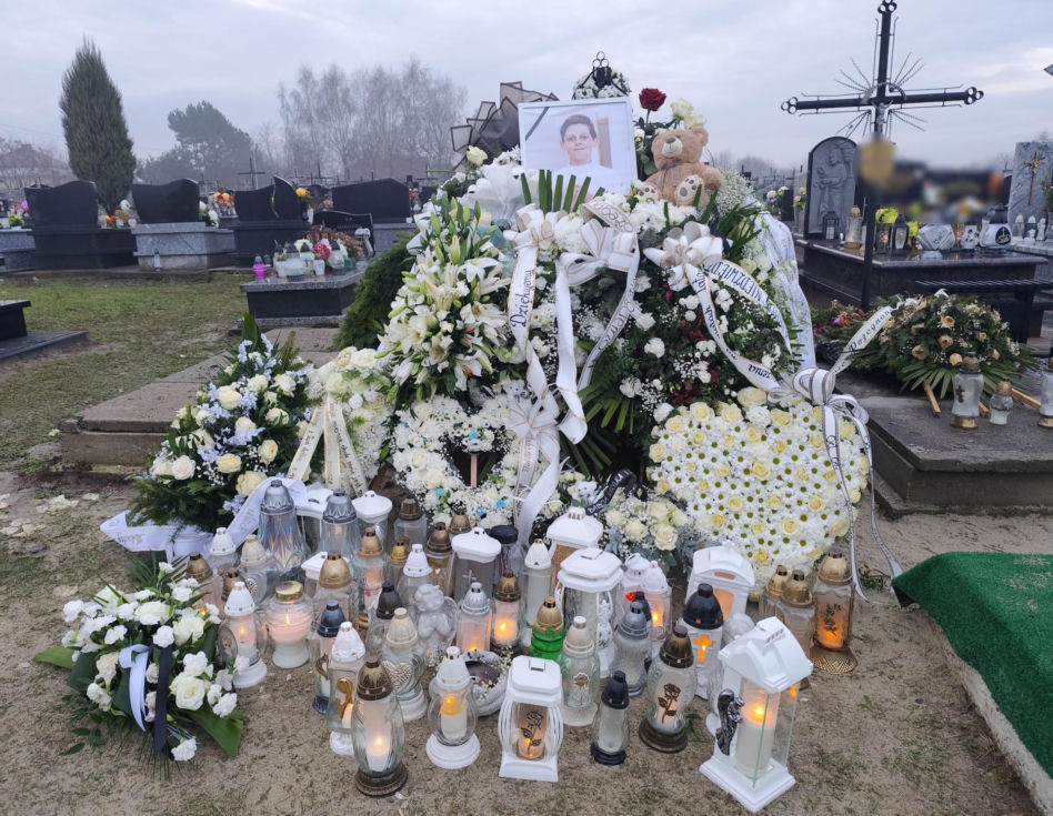 Tak wygląda grób Nikodema Mareckiego dwa dni po pogrzebie
