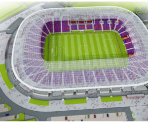 Stadion piłkarski w Szczecinie