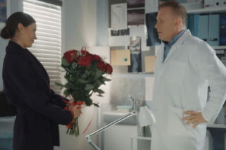 M jak miłość. Joanna (Dominika Sakowicz), Artur Rogowski (Robert Moskwa)