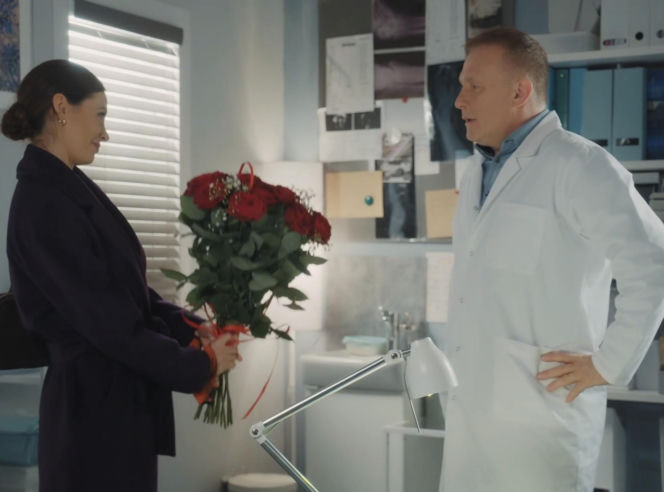 M jak miłość. Joanna (Dominika Sakowicz), Artur Rogowski (Robert Moskwa)