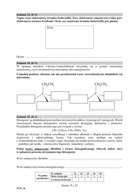 ARKUSZE CKE - Matura chemia - poziom podstawowy i rozszerzony 2019