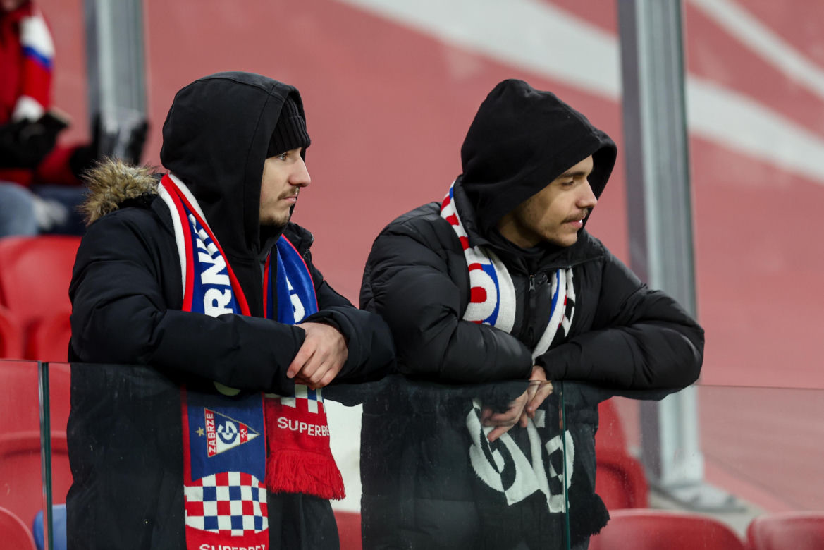 Górnik Zabrze - Pogoń Szczecin: Zdjęcia kibiców z meczu 22. kolejki PKO BP Ekstraklasy