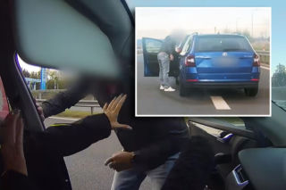 Bił kobietę na autostradzie, bo jechała zgodnie z przepisami! Wszystko nagrała jej 8-letnia córka