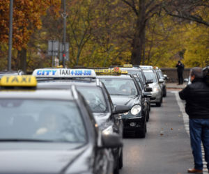 Szczecin: Protest właścicieli taxi