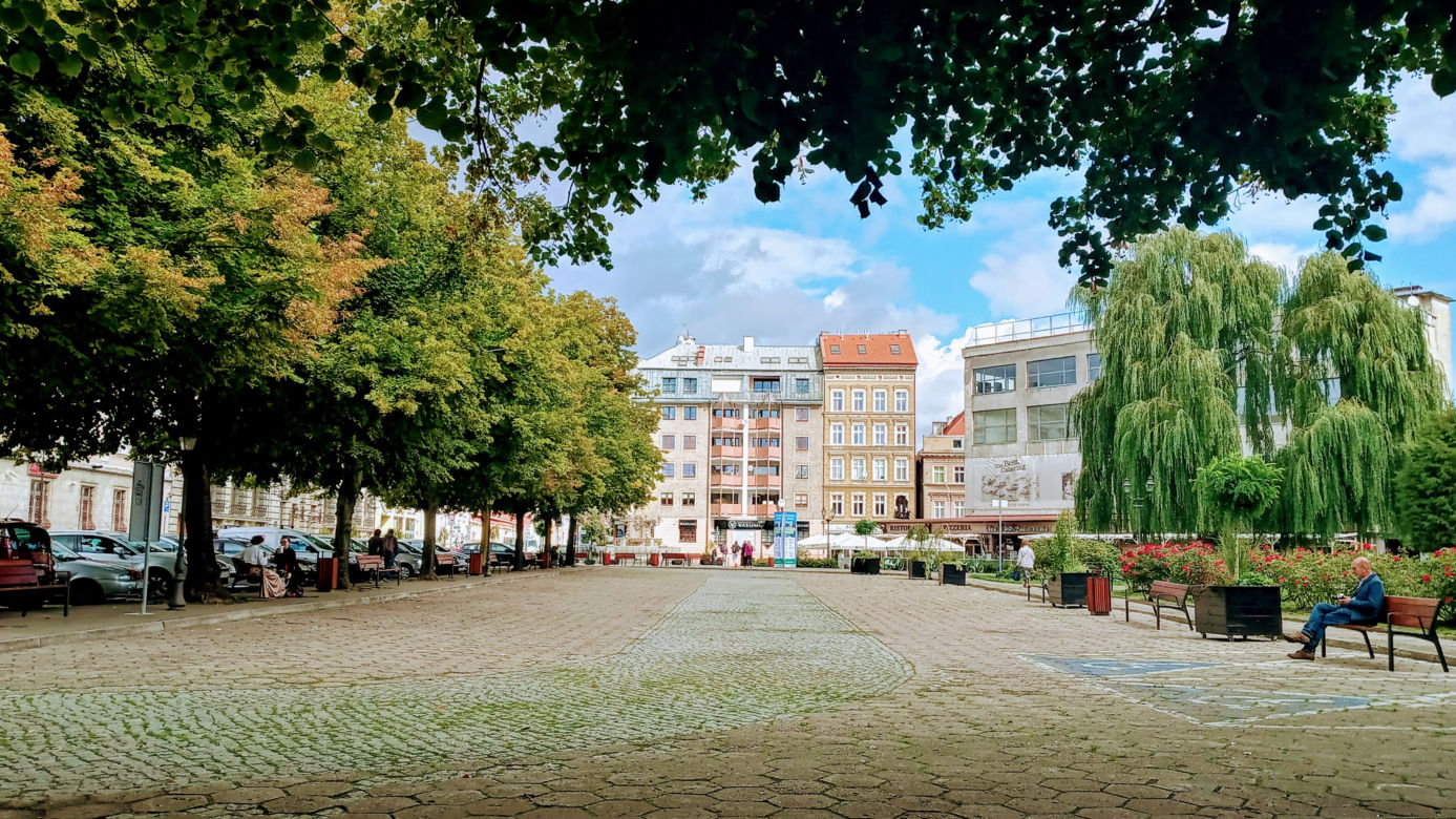 Plac Orła Białego w przeddzień rozpoczęcia przebudowy