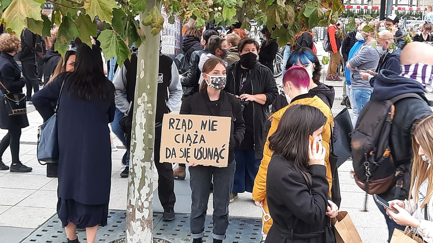 Strajk Kobiet we Wrocławiu. Protest przeciw zakazowi aborcji