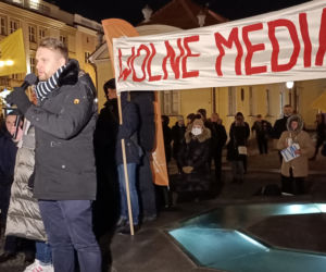 LEX TVN. Demonstracja w Białymstoku w obronie wolnych mediów