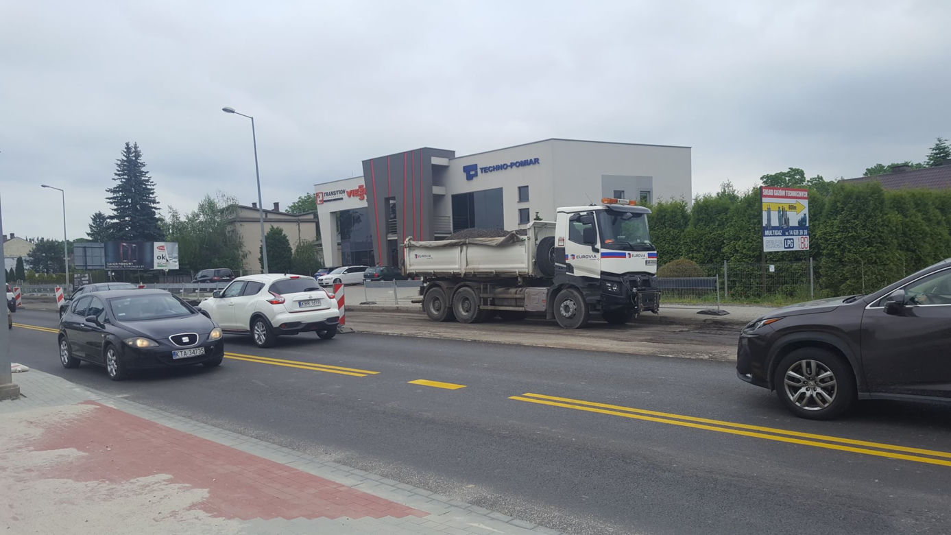 Trwa remont ulicy Krakowskiej w Tarnowie